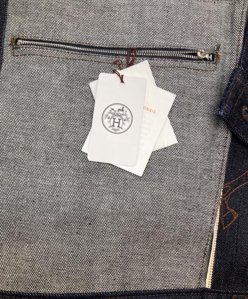 HERMES（エルメス）HERMES (エルメス) ICONES AU CARRE/デニムジャケット インディゴ サイズ:46の古着・服飾アイテム