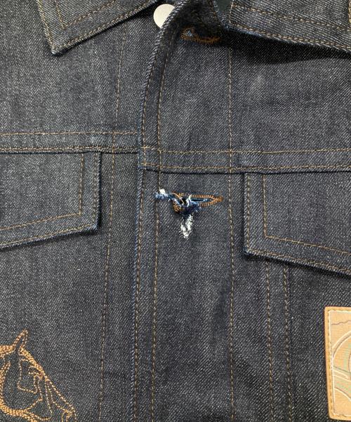 HERMES（エルメス）HERMES (エルメス) ICONES AU CARRE/デニムジャケット インディゴ サイズ:46の古着・服飾アイテム