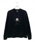 NEIL BARRETT×Felix the Catニールバレット×フィリックスザキャット）の古着「コラボプリントスウェット」｜ブラック