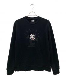 NEIL BARRETT×Felix the Cat（ニールバレット×フィリックスザキャット）の古着「コラボプリントスウェット」｜ブラック