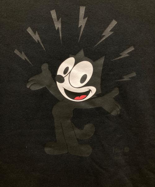 NEIL BARRETT（ニールバレット）NEIL BARRETT (ニールバレット) FELIX THE CAT (フィリックスザキャット) コラボプリントスウェット ブラック サイズ:SLIMの古着・服飾アイテム