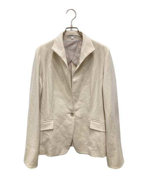 NARA CAMICIE（ナラカミーチェ）NARA CAMICIE (ナラカミーチェ) スタンドカラーセットアップ ベージュ サイズ:Ⅲの古着・服飾アイテム