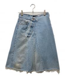QUIITO（キイト）の古着「再構築デニムスカート」｜インディゴ