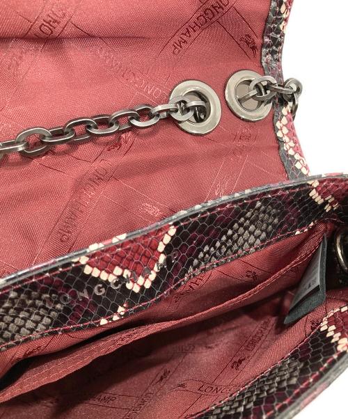 LONGCHAMP（ロンシャン）LONGCHAMP (ロンシャン) ”アマゾーヌ”チェーンショルダーバッグ バイオレットの古着・服飾アイテム