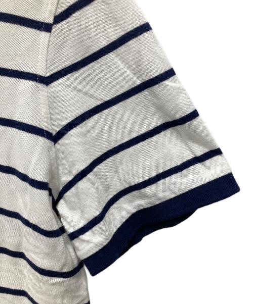 POLO RALPH LAUREN（ポロ・ラルフローレン）POLO RALPH LAUREN (ポロ・ラルフローレン) ポロシャツ ホワイト×ネイビー サイズ:Lの古着・服飾アイテム