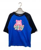 Aape BY A BATHING APEエーエイプ バイ アベイシングエイプ）の古着「プリントカットソー」｜ブルー