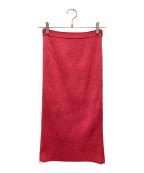 FENDIフェンディ）の古着「リブニットスカート」｜ピンク