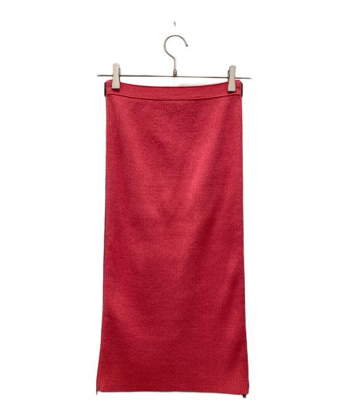 FENDI（フェンディ）FENDI (フェンディ) リブニットスカート ピンク サイズ:36の古着・服飾アイテム