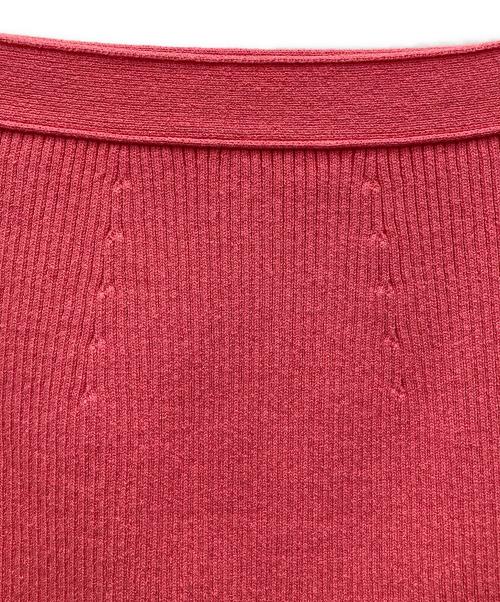 FENDI（フェンディ）FENDI (フェンディ) リブニットスカート ピンク サイズ:36の古着・服飾アイテム