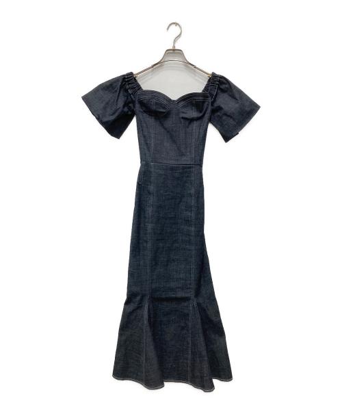 etereve（エテレーブ）etereve (エテレーブ) デニム マーメイドワンピース インディゴ サイズ:Fの古着・服飾アイテム