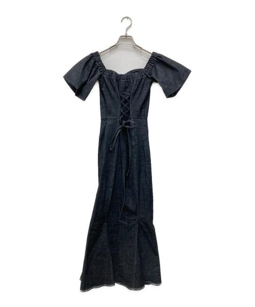 etereve（エテレーブ）etereve (エテレーブ) デニム マーメイドワンピース インディゴ サイズ:Fの古着・服飾アイテム