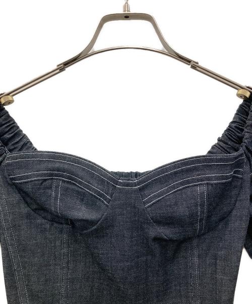 etereve（エテレーブ）etereve (エテレーブ) デニム マーメイドワンピース インディゴ サイズ:Fの古着・服飾アイテム