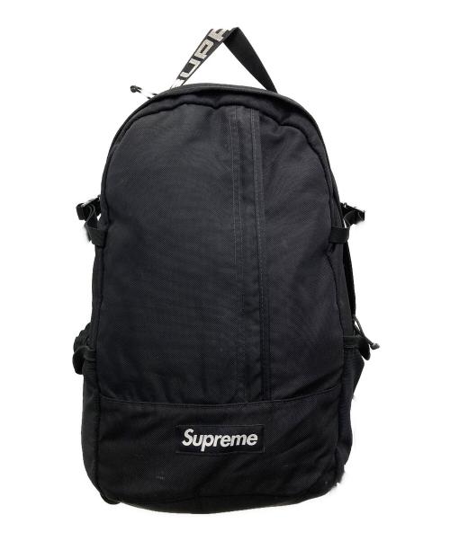 SUPREME（シュプリーム）Supreme (シュプリーム) 18SS Cordura Ripstop Nylon Backpack/エイティーンエスエス コーデュラ リップストップ ナイロン バックパック ブラックの古着・服飾アイテム