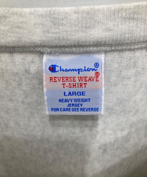 Champion（チャンピオン）Champion (チャンピオン) X-LARGE (エクストララージ) リバースウィーブショートスリーブ Tシャツ ライトグレー サイズ:Lの古着・服飾アイテム