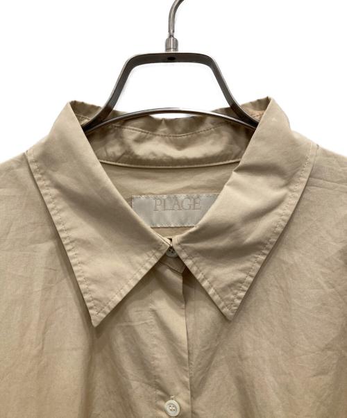 Plage（プラージュ）Plage (プラージュ) typewriter wide シャツ ベージュ サイズ:FREEの古着・服飾アイテム