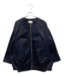 VERMEIL par iena（ヴェルメイユ パー イエナ）の古着「ヘビーサテン バルーンブルゾン」｜ネイビー