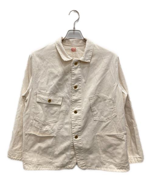 Curensology（カレンソロジー）Curensology (カレンソロジー) 20’s COVERALL Twill Jacket アイボリー サイズ:Fの古着・服飾アイテム