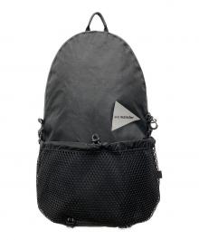 and wander（アンドワンダー）の古着「ECOPAK 20L daypack/エコパック・20リッター・デイパック」｜ブラック