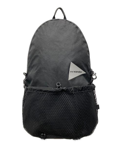 and wander（アンドワンダー）and wander (アンドワンダー) ECOPAK 20L daypack/エコパック・20リッター・デイパック ブラック 未使用品の古着・服飾アイテム