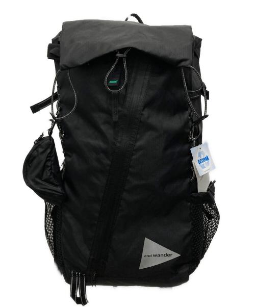 and wander（アンドワンダー）and wander (アンドワンダー) ecopak 30L backpack/エコパック 30リッターバックパック ブラック 未使用品の古着・服飾アイテム