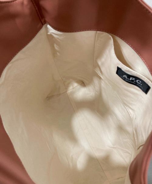 A.P.C.（アーペーセー）A.P.C. (アーペーセー) NINON スモールトートバッグ ピンクの古着・服飾アイテム