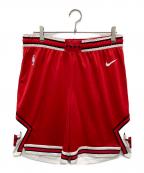 NIKE×NBAナイキ×エヌビーエー）の古着「バスケットショーツ/ハーフパンツ/バスパン」｜レッド