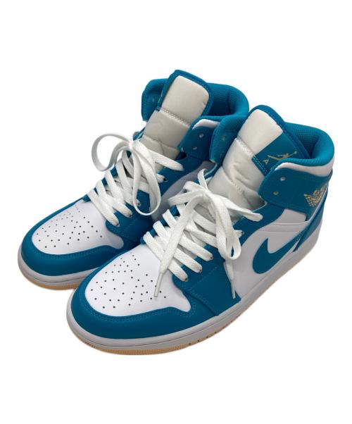 NIKE（ナイキ）NIKE (ナイキ) Air Jordan 1 Mid/エア ジョーダン 1 ミッド ホワイト×ブルー サイズ:27.5の古着・服飾アイテム