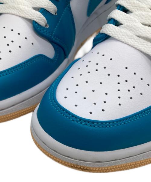 NIKE（ナイキ）NIKE (ナイキ) Air Jordan 1 Mid/エア ジョーダン 1 ミッド ホワイト×ブルー サイズ:27.5の古着・服飾アイテム