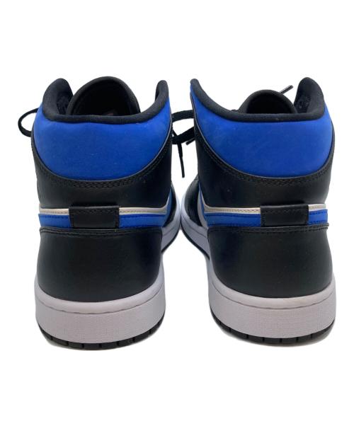 NIKE（ナイキ）NIKE (ナイキ) Air Jordan 1 Mid/エア ジョーダン 1 ミッド ホワイト×ブルー×ブラック サイズ:27.5の古着・服飾アイテム