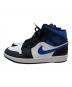 NIKE (ナイキ) Air Jordan 1 Mid/エア ジョーダン 1 ミッド ホワイト×ブルー×ブラック サイズ:27.5：8000円
