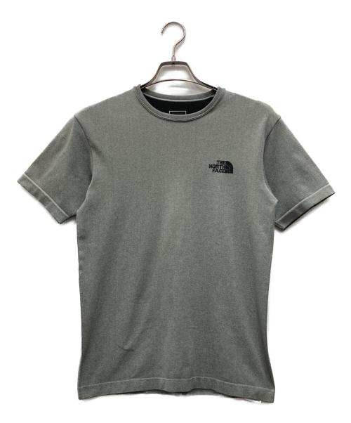 THE NORTH FACE（ザ ノース フェイス）THE NORTH FACE (ザ ノース フェイス) S/S Jacquard Square Logo Crew グレー サイズ:Mの古着・服飾アイテム
