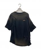 ZARA×ANDERSSON BELLザラ×アンダーソンベル）の古着「フェード加工Tシャツ」｜ブラック