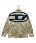 DIESEL (ディーゼル) S-SAFFEL-MON/オーバルDロゴ刺繍シャツ ベージュ サイズ:S：10000円