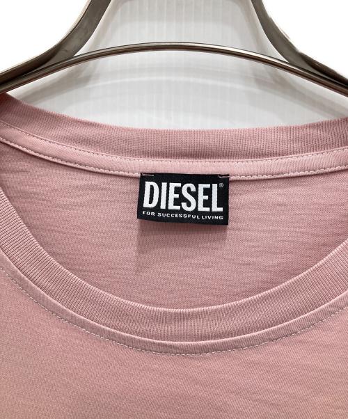 DIESEL（ディーゼル）DIESEL (ディーゼル) T-DIEGOR-D3/Tシャツ ピンク サイズ:XLの古着・服飾アイテム
