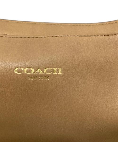 COACH（コーチ）COACH (コーチ) 2wayレザーショルダーバッグ ベージュの古着・服飾アイテム