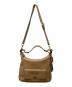 COACH (コーチ) 2wayレザーショルダーバッグ ベージュ：6000円