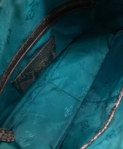 COLE HAAN（コールハーン）COLE HAAN (コールハーン) パイソンワンショルダーバッグ グレーの古着・服飾アイテム