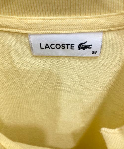 LACOSTE（ラコステ）LACOSTE (ラコステ) イレギュラープラケットポロシャツ イエロー サイズ:Mの古着・服飾アイテム