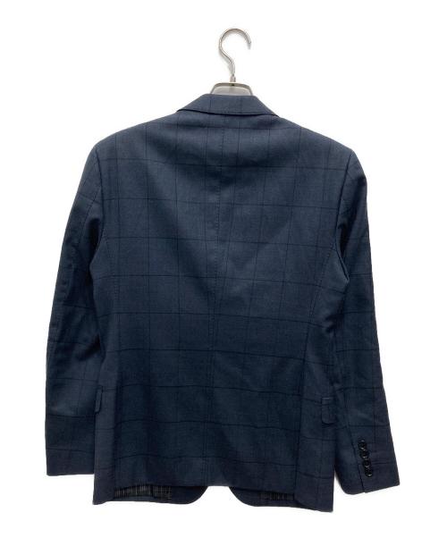 BURBERRY BLACK LABEL（バーバリーブラックレーベル）BURBERRY BLACK LABEL (バーバリーブラックレーベル) チェックテーラードジャケット ネイビー サイズ:Mの古着・服飾アイテム