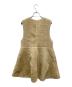 AMERI (アメリ) BOA V NECK REVERSIBLE PEPLUM VEST ベージュ サイズ:S：10000円
