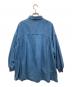Lallia Mu (ラリア ムー) 2way スリーブ デニム シャツ ブルー サイズ:38：7000円