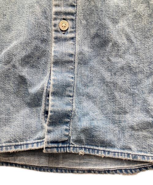 upper hights（アッパーハイツ）upper hights (アッパーハイツ) THE LAZY MANON/デニムシャツ ブルー サイズ:Oの古着・服飾アイテム