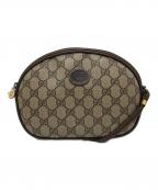 GUCCIグッチ）の古着「ショルダーバッグ」｜ベージュ×ブラウン