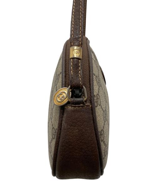 GUCCI（グッチ）GUCCI (グッチ) ショルダーバッグ ベージュ×ブラウンの古着・服飾アイテム