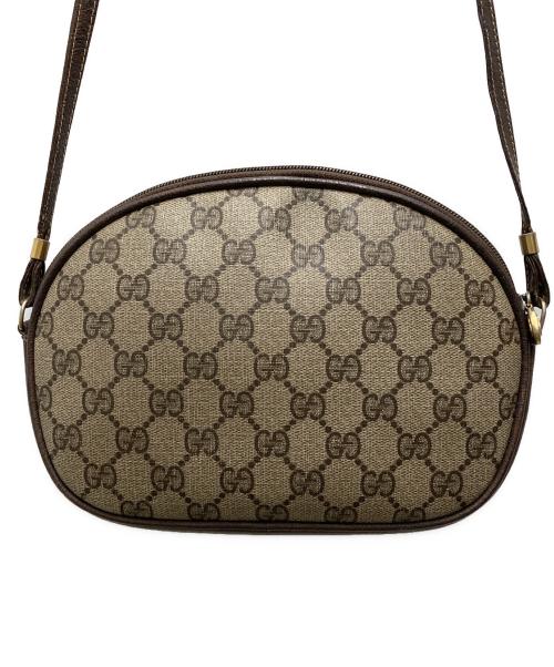 GUCCI（グッチ）GUCCI (グッチ) ショルダーバッグ ベージュ×ブラウンの古着・服飾アイテム