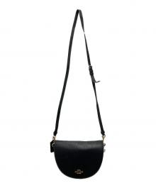 COACH（コーチ）の古着「レザーショルダーバッグ」｜ブラック