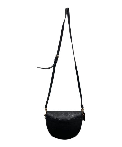COACH（コーチ）COACH (コーチ) レザーショルダーバッグ ブラックの古着・服飾アイテム