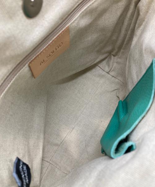 AL SOLITO（アルソリト）AL SOLITO (アルソリト) レザーハンドバッグ グリーン 未使用品の古着・服飾アイテム