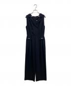 HER LIP TOハーリップトゥ）の古着「Louvre Ribbon Jumpsuit/ルーヴル・リボン・ジャンプスーツ」｜ネイビー