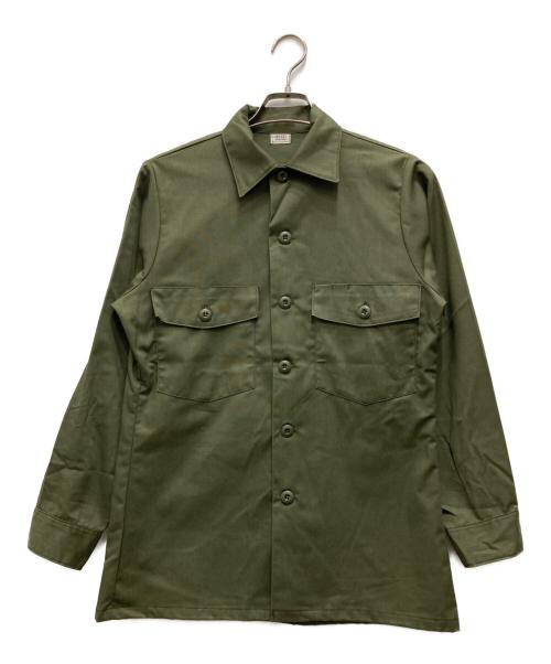 US ARMY（ユーエスアーミー）US ARMY (ユーエスアーミー) ユーティリティシャツ オリーブ サイズ:14 1/2×31の古着・服飾アイテム